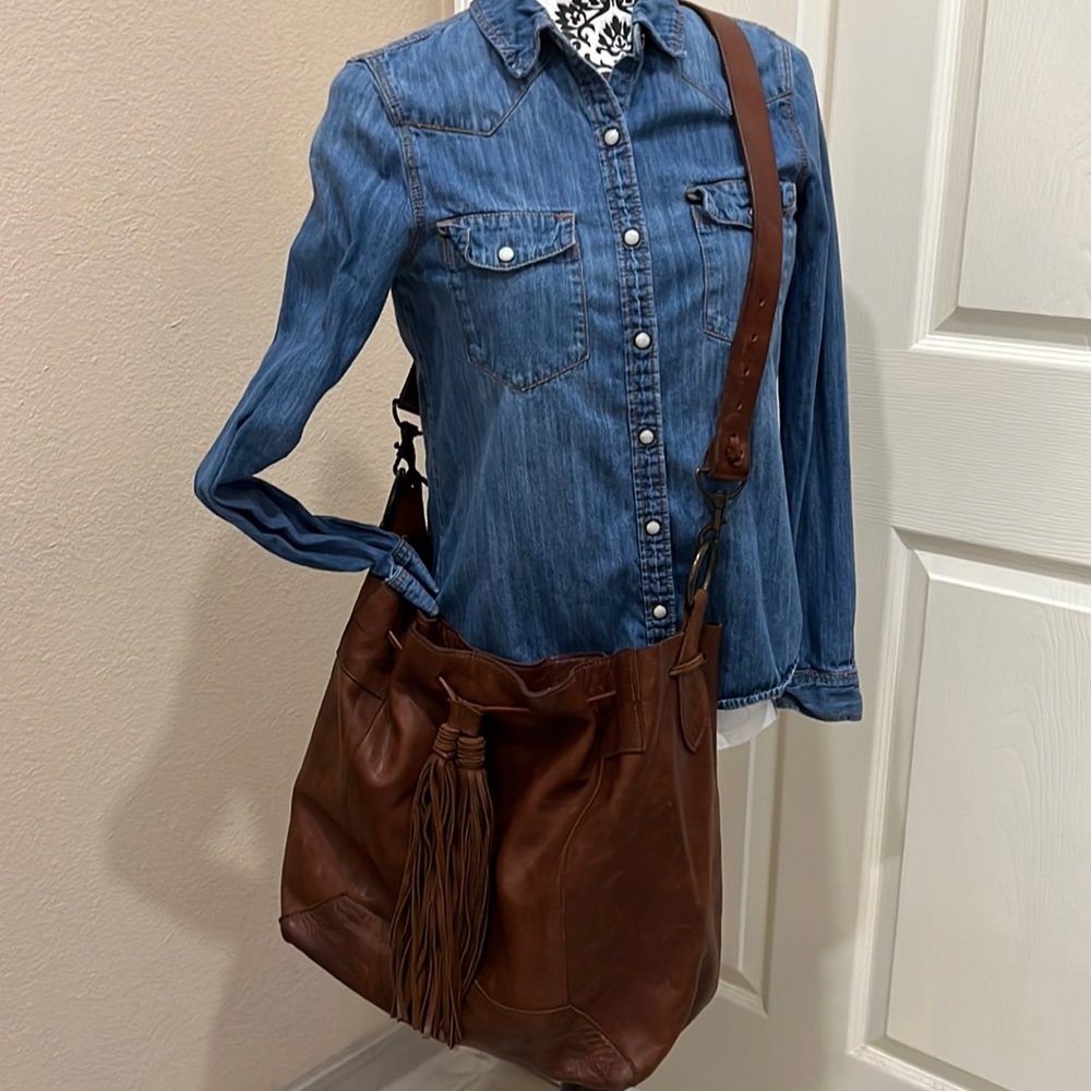 Brown Leather Shoulder Bag